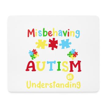 Autismus Bewusstsein Autistisch - Mousepad (Querformat) - Weiß - Vorne