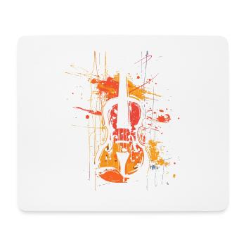 Violin Lineart - Mouse Pad (horizontal) - white - Front