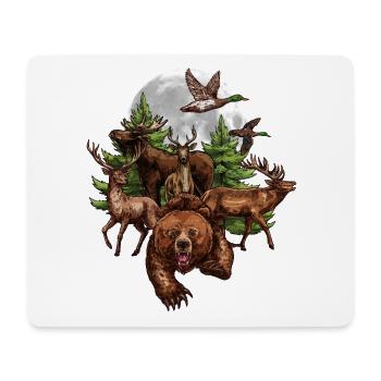 T-shirt for a hunter-Hunter's gift idea - Mouse Pad (horizontal) - white - Front