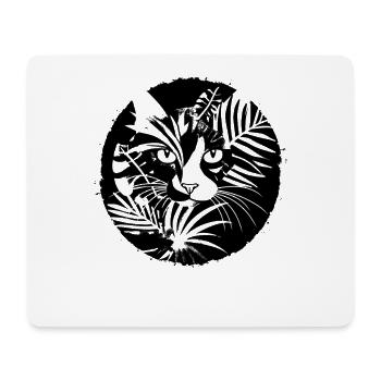 Katzen Illustration - Mousepad (Querformat) - Weiß - Vorne