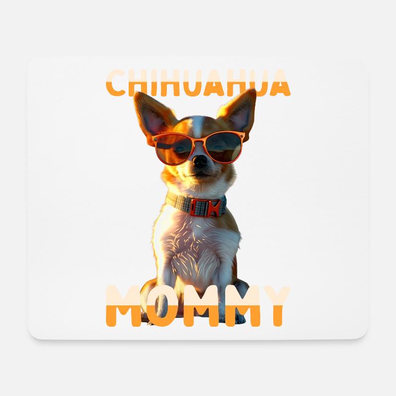 Chihuahua Mommy Mama Mutter Muttertag Chihuahuas - Mousepad (Querformat) - Weiß