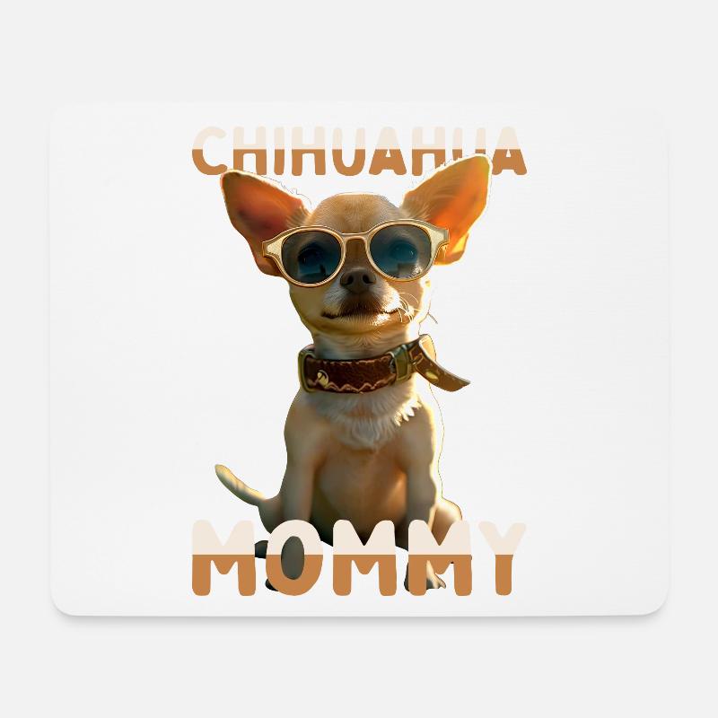 Chihuahua Mommy Mama Mutter Muttertag Chihuahuas - Mousepad (Querformat) - Weiß
