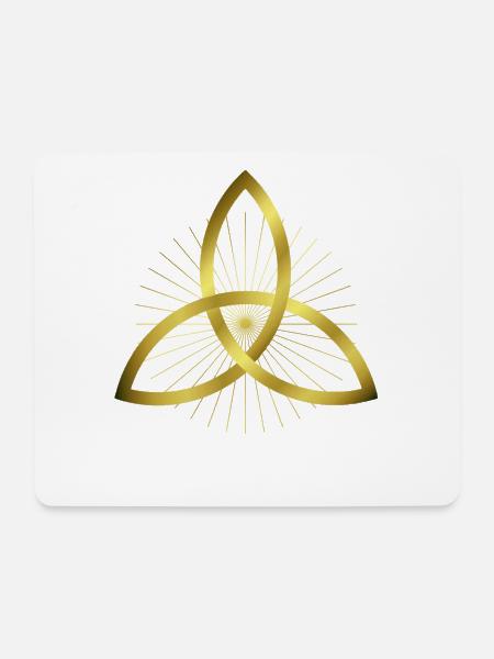 Grafik - Trinity Knot - keltisches Symbol - Mousepad (Querformat) - Weiß