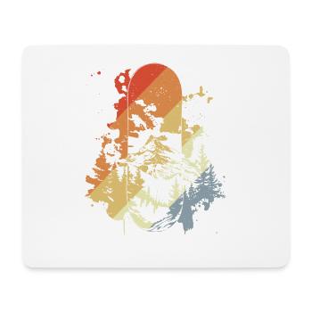 Snowboarding Vintage Look - Mouse Pad (horizontal) - white - Front