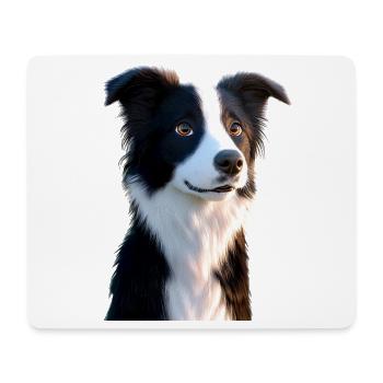 Border Collie Dog Lover Puppy Cute Collies - Mouse Pad (horizontal) - white - Front