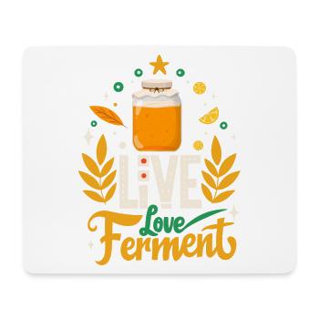 Live Love Ferment: Honigfermentation - Mousepad (Querformat) - Weiß - Vorne