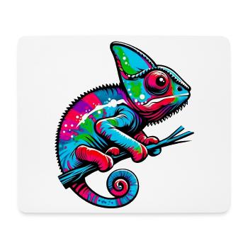 Caméléon - Tapis de souris (format paysage) - blanc - Devant