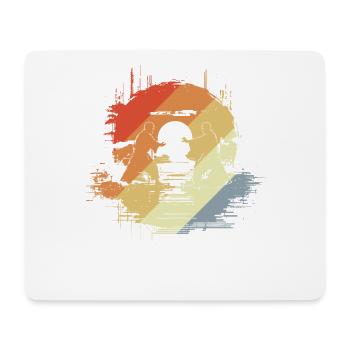 Karate Graphics - Mouse Pad (horizontal) - white - Front