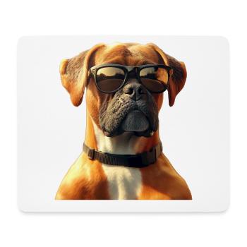 Boxer allemand Chien Boxer Club allemand Boxer Club allemand - Tapis de souris (format paysage) - blanc - Devant
