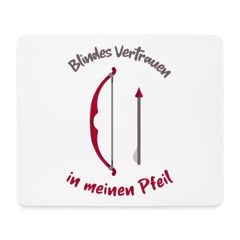 Bogenschießen Enthusiasten - Mousepad (Querformat) - Weiß - Vorne