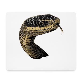 Schlange Python Kobra Mamba Klapperschlange Snake - Mousepad (Querformat) - Weiß - Vorne