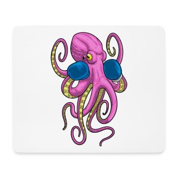 Krake Boxer Boxhandschuhe Boxen - Mousepad (Querformat) - Weiß - Vorne