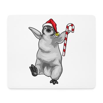 Penguin Christmas Candy Cane - Mouse Pad (horizontal) - white - Front