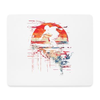 Skateboarder Steamwave - Mouse Pad (horizontal) - white - Front
