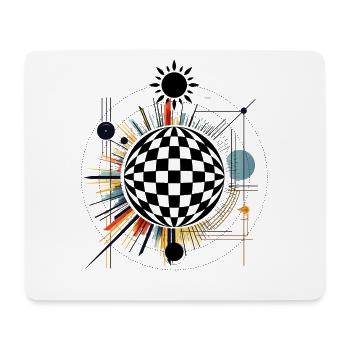Color explosion ring design - Mouse Pad (horizontal) - white - Front