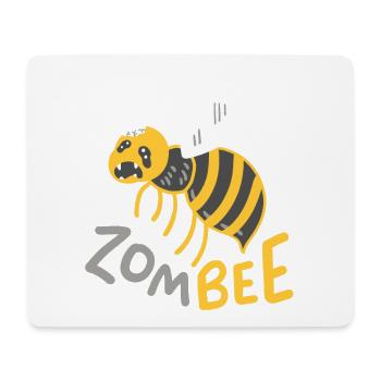 Zombie Biene Halloween - Mousepad (Querformat) - Weiß - Vorne