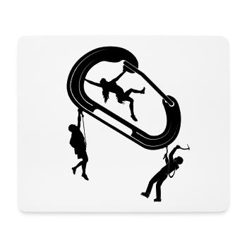 Night Walker Silhouette - Mouse Pad (horizontal) - white - Front