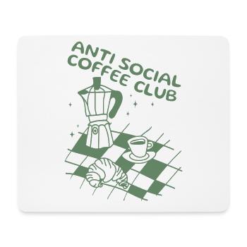 Club de café antisocial - Tapis de souris (format paysage) - blanc - Devant