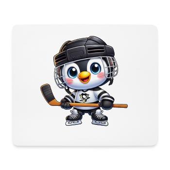 Hockeys Pinguin Eishockeyspieler Cartoon Kinder - Mouse Pad (horizontal) - white - Front