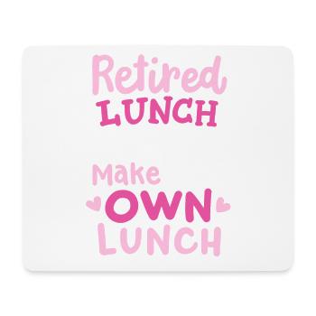 Pensionierte Kantinenfrau - Mousepad (Querformat) - Weiß - Vorne