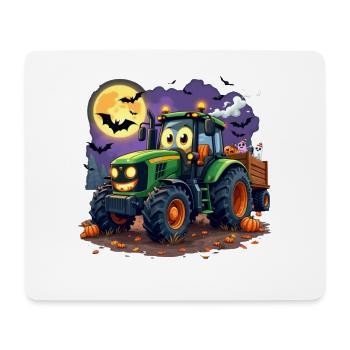 Gruseliger Traktor Halloween Jungs lustig Männer - Mousepad (Querformat) - Weiß - Vorne