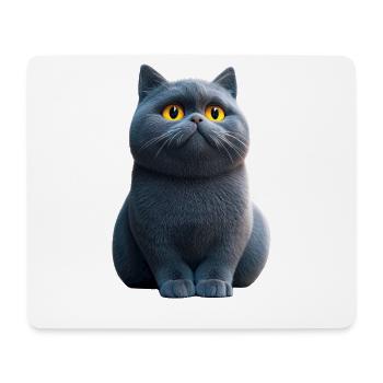 British Shorthair Cat BKH Cat Mom Cute Cats - Mouse Pad (horizontal) - white - Front