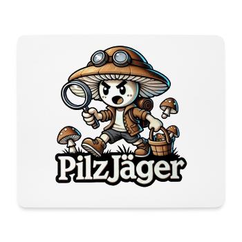 Pilzsammler Pilzjäger Pilze Wald Natur Humor Spaß - Mousepad (Querformat) - Weiß - Vorne