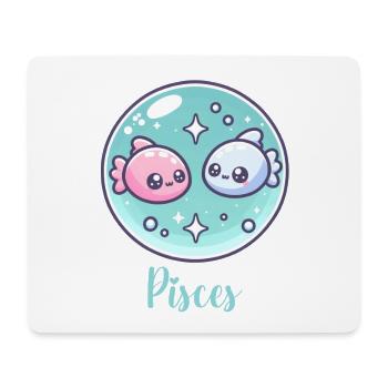 Süße Pisces Sternzeichen Astrologie Geschenk - Mousepad (Querformat) - Weiß - Vorne