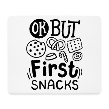 Snack Feinschmecker Essen Liebhaber - Mousepad (Querformat) - Weiß - Vorne