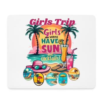 Girls Trip Sonnenstrand Vibes - Mousepad (Querformat) - Weiß - Vorne