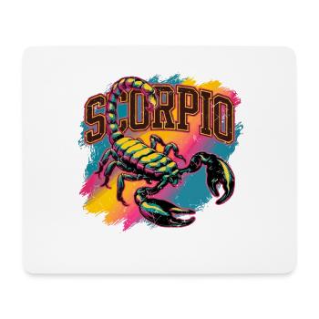 Scorpio Horoscope Astrology Sign 80s Vintage. - Mouse Pad (horizontal) - white - Front