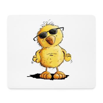 Cool Chick I Chicken - Mouse Pad (horizontal) - white - Front