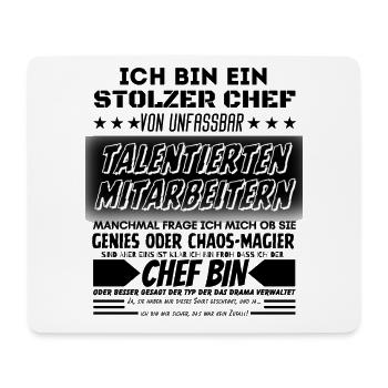 stolzer Chef Von Verdammt Tollen Mitarbeitern - Mousepad (Querformat) - Weiß - Vorne