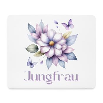 Elegantes Jungfrau Sternzeichen Aquarell Geschenk - Mousepad (Querformat) - Weiß - Vorne