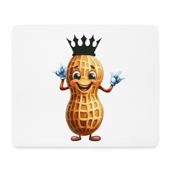 Erdnuss König Erdnusse Nuss Nüsse Erdnüsse - Mousepad (Querformat) - Weiß - Vorne