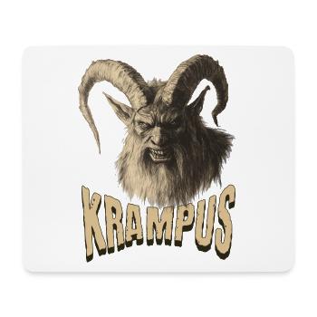 Krampus mit Schriftzug - Mousepad (Querformat) - Weiß - Vorne