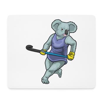 Koala Field Hockey Field Hockey Stick - Mouse Pad (horizontal) - white - Front