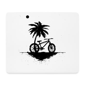 Mountainbiking Skizze - Mousepad (Querformat) - Weiß - Vorne