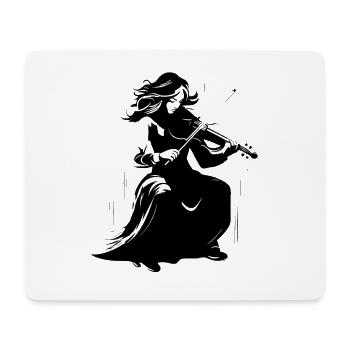 Violoniste - Tapis de souris (format paysage) - blanc - Devant
