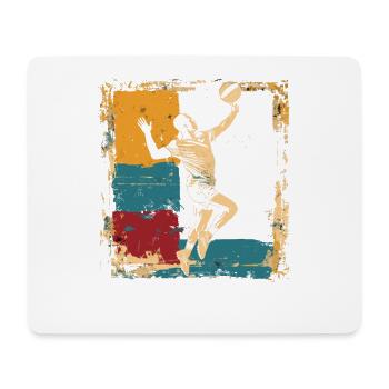 Volleyballer 90er Look - Mousepad (Querformat) - Weiß - Vorne
