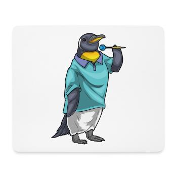 Pingouin Dart Dart - Tapis de souris (format paysage) - blanc - Devant