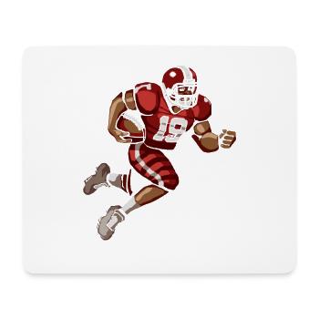 Joueurs de football américain - Tapis de souris (format paysage) - blanc - Devant