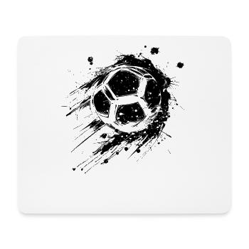 Fußball Streetart - Mousepad (Querformat) - Weiß - Vorne