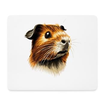 Cochon d’Inde Rongeurs Capybara Rongeur mignon - Tapis de souris (format paysage) - blanc - Devant