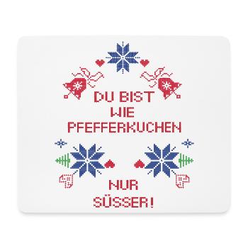 Pfefferkuchen Advent - Mousepad (Querformat) - Weiß - Vorne
