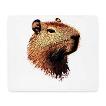 Capybara Be Capy Wasserschwein Lustiges Capybara - Mousepad (Querformat) - Weiß - Vorne