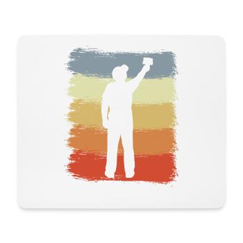 Painter Retro Look - Mouse Pad (horizontal) - white - Front