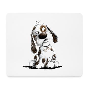 Nope Dog Saying Statement Grumpy - Mouse Pad (horizontal) - white - Front
