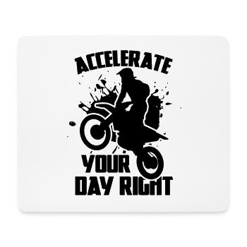 Funny Motocross Saying - Mouse Pad (horizontal) - white - Front