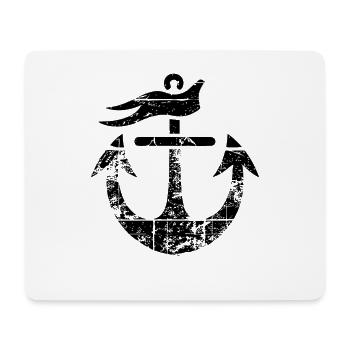 Zeichnung Anker - Mousepad (Querformat) - Weiß - Vorne